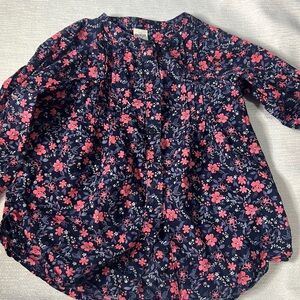 4/$15 𝅺OSHKOSH  flowers blouse size 4T